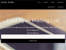 Tablet Screenshot of coolryan.com